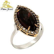 Gümüş Otantik Taşlı Yüzük